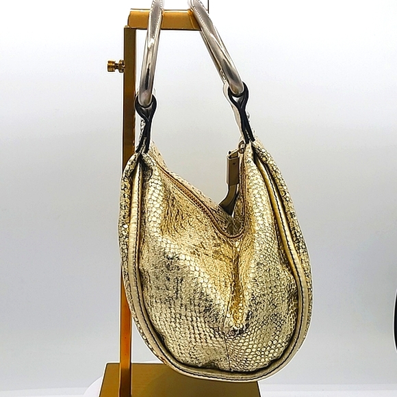 KENNETH COLE Metallic Leather Clutch Bag - Picture 3 of 10